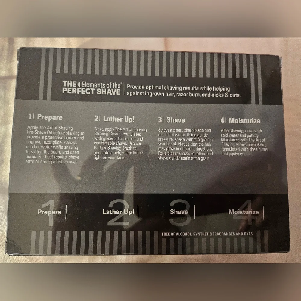 Beard King & The Art‎ of Shaving Men's Grooming Set (Black)